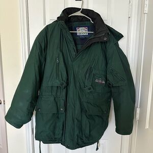 Vintage Sutter & Grant - Winter Lined Coat Jacket - Green Men's Medium / Large